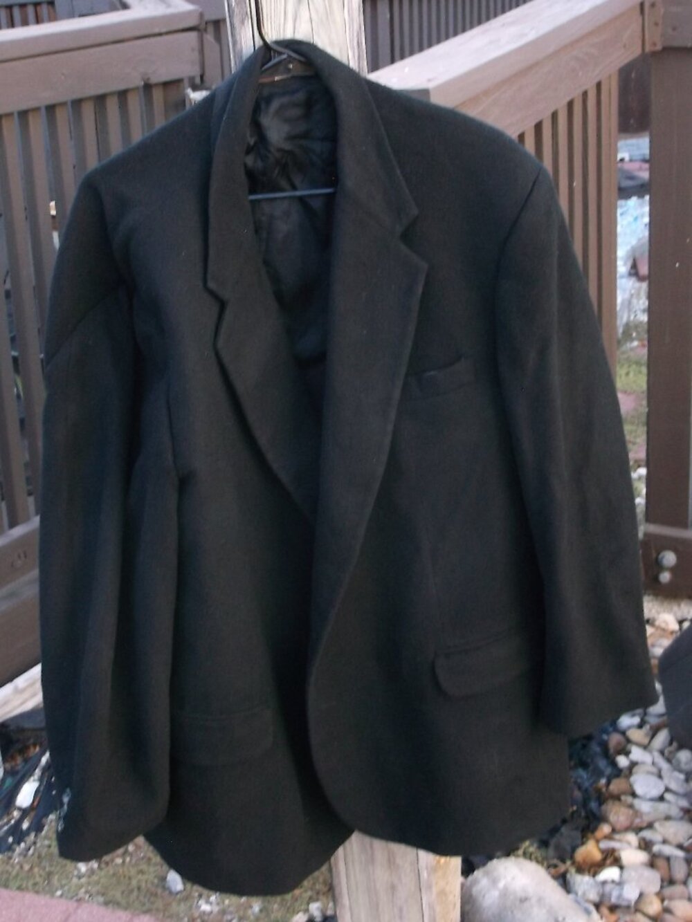 Hunt Valley Black 100% Camel Hair Blazer – Made in USA, Like New